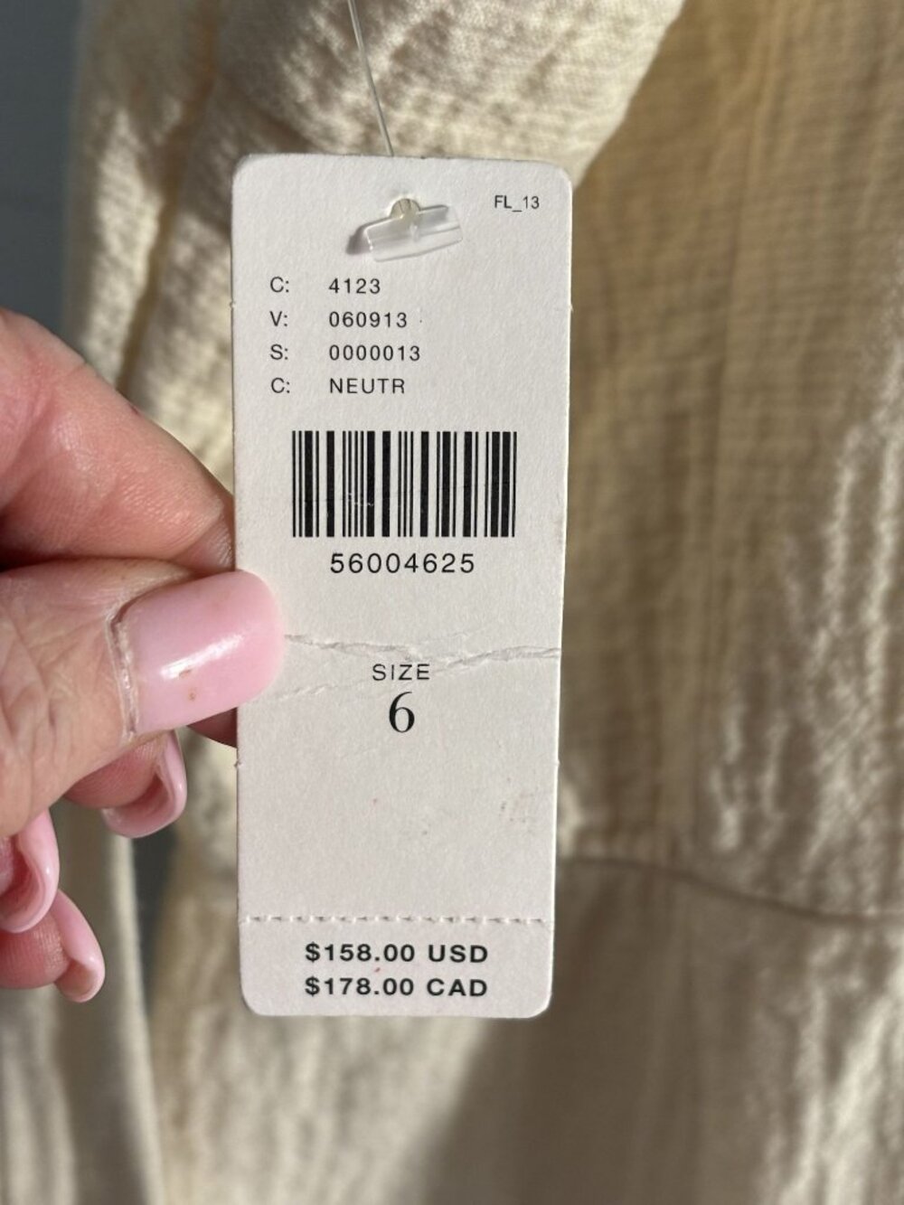 Anthropologie Demi Textured Jumpsuit in a cream featuring a wide-leg design - Picture 7 of 15